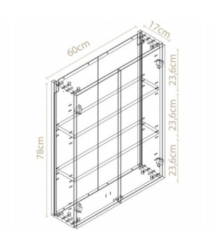 Mala szafka wiszaca do lazienki Bialy Mat nad umywalke na reczniki i chemie