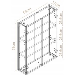 Szafka Lazienkowa Wiszaca Pojemna na chemie Nad umywalke Bialy Polysk 60cm Szafka Lazienkowa Wiszaca Pojemna na chemie Nad umywalke Bialy Polysk 60cm