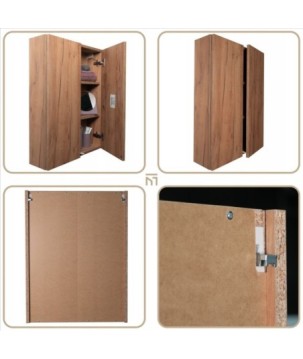 Szafka wiszaca lazienkowa Dab Craft Zloty Plytka i Pojemna na reczniki 20cm