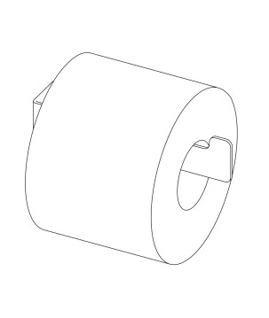 Uchwyt na papier toaletowy ścienny