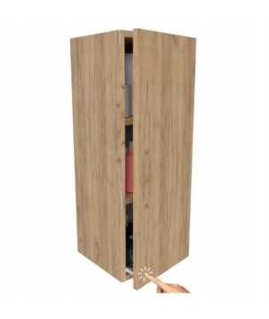 Słupek łazienkowy drewnopochodny dąb craft złoty do łazienki na chemie 80cm