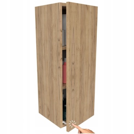 Słupek łazienkowy drewnopochodny dąb craft złoty do łazienki na chemie 80cm