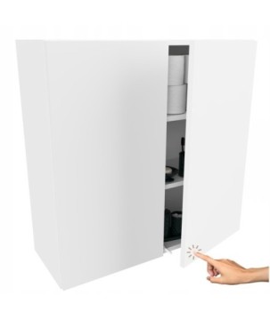 Szeroka i Pojemna Szafka łazienkowa wisząca biały mat nad WC szerokość 80cm