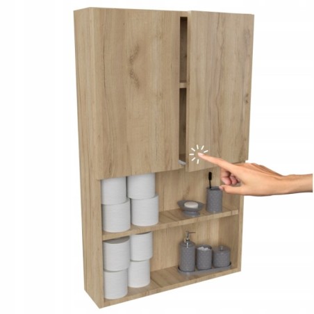 Szafka wiszaca łazienkowa dekor dab craft złoty drewnopochodna nad toalete