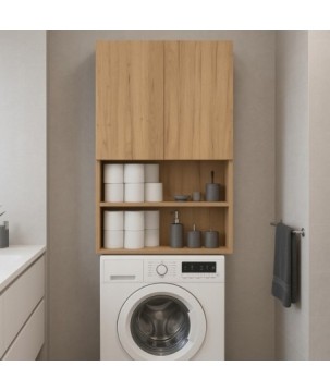 Szafka wiszaca łazienkowa dekor dab craft złoty drewnopochodna nad toalete