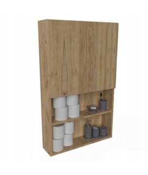 Szafka wiszaca łazienkowa dekor dab craft złoty drewnopochodna nad toalete