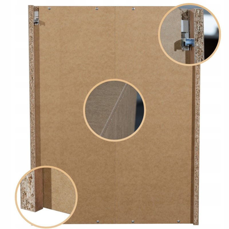 Szafka wisząca łazienkowa dąb craft złoty nad toaletę 98x60x17