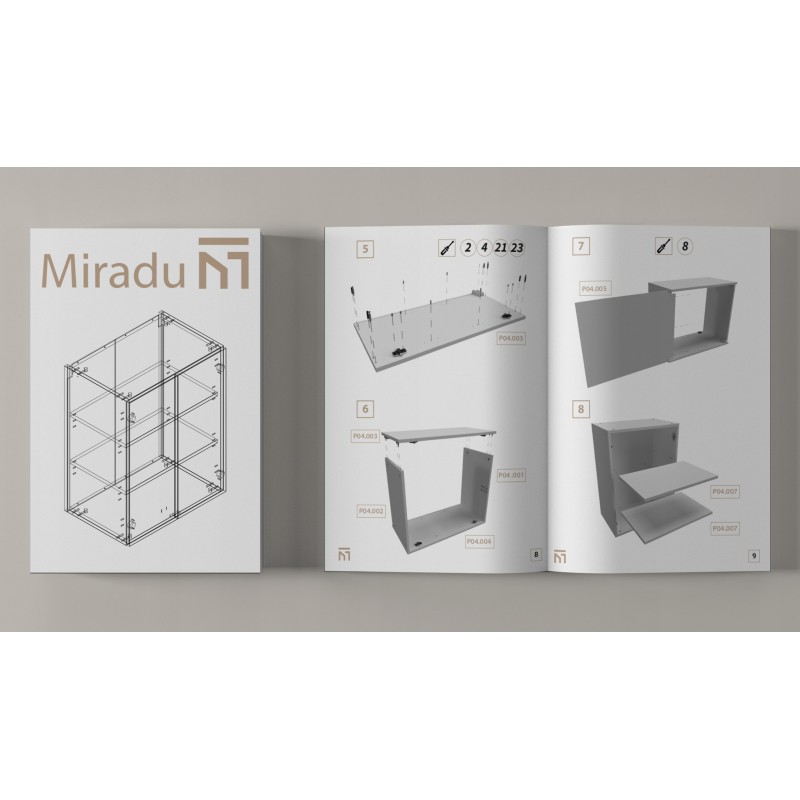 Pojemna szafka łazienkowa wisząca 60cm Biały mat szafka wisząca do łazienki