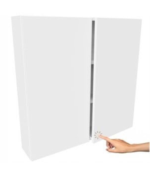 Szafka Łazienkowa Wisząca Biała mat Półka Słupek Łazienkowy 80cm