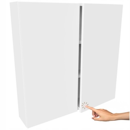 Szafka Łazienkowa Wisząca Biała mat Półka Słupek Łazienkowy 80cm