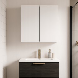 Szafka Łazienkowa Wisząca Biała mat Półka Słupek Łazienkowy 80cm Szafka Łazienkowa Wisząca Biała mat Półka Słupek Łazienkowy 80cm