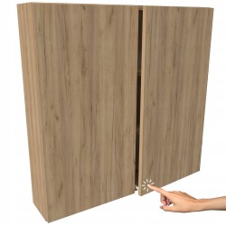 Szafka łazienkowa wisząca drewnopochodna dąb craft złoty do łazienki 80cm Szafka łazienkowa wisząca drewnopochodna dąb craft złoty do łazienki 80cm