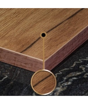 Szafka łazienkowa wisząca drewnopochodna dąb craft złoty do łazienki 80cm