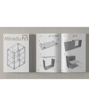 Szafka łazienkowa wisząca drewnopochodna dąb craft złoty do łazienki 80cm