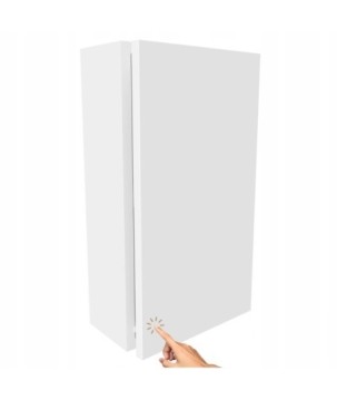 Mały słupek Szafka łazienkowa wisząca biały mat do łazienki regał 52,5x30cm