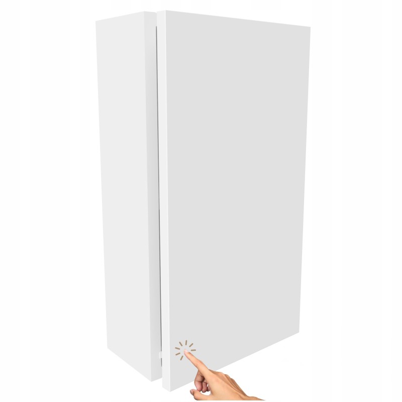 Mały słupek Szafka łazienkowa wisząca biały mat do łazienki regał 52,5x30cm