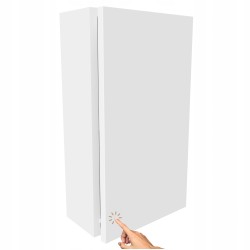 Mały słupek Szafka łazienkowa wisząca biały mat do łazienki regał 52,5x30cm