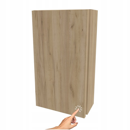 Szafka łazienkowa wisząca dąb craft złoty do łazienki stylowa struktura 30