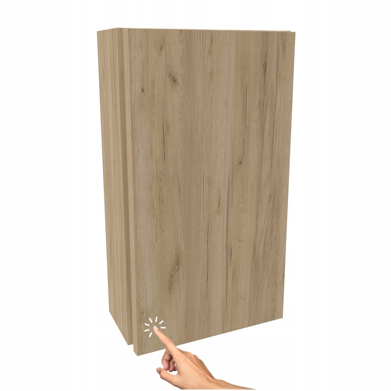 Szafka łazienkowa wisząca dąb craft złoty do łazienki stylowa struktura 30