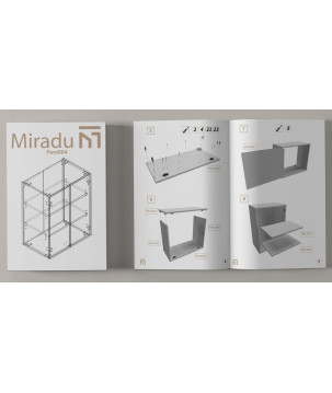 Szafka łazienkowa wisząca z półkami kaszmir 78x60x17 cm na kosmetyki