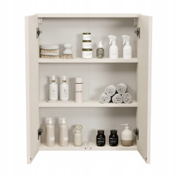 Szafka łazienkowa wisząca z półkami kaszmir 78x60x17 cm na kosmetyki