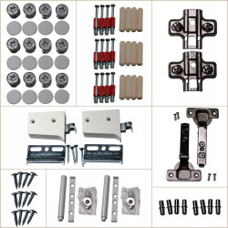 Szafka łazienkowa wisząca 98x60 kaszmir nowoczesna z półkami i drzwiczkami