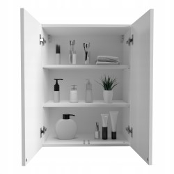 Głęboka szafka łazienkowa wisząca biały mat szafka do powieszenia nad WC 80