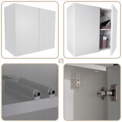 Mała szafka łazienkowa wisząca biała mat szafka łazienkowa elegancka 60cm Mała szafka łazienkowa wisząca biała mat szafka łazienkowa elegancka 60cm