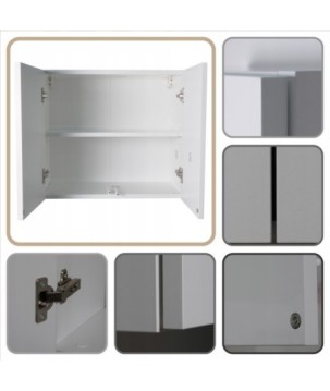 Mała szafka łazienkowa wisząca biała mat szafka łazienkowa elegancka 60cm