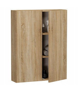 Szafka łazienkowa wisząca Dąb Sonoma Jasna 80cm do łazienki drewnopodobna