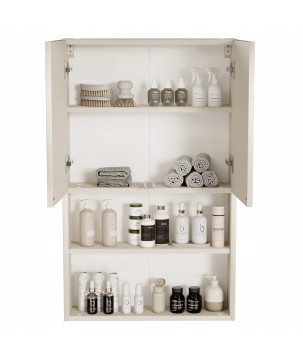 Szafka łazienkowa wisząca kaszmir do łazienki nad pralkę na reczniki 17cm