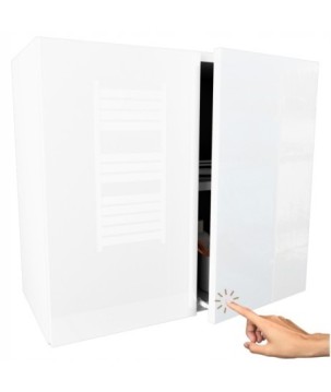 Mała szafka łazienkowa wisząca 60cm biała wysoki połysk szafka łazienkowa