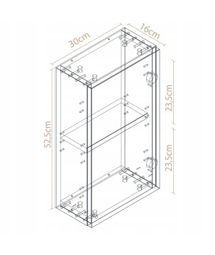 Szafka łazienkowa wiszaca dekor kaszmir idealna do łazienki 60cm