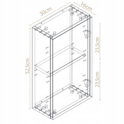 Szafka łazienkowa wiszaca dekor kaszmir idealna do łazienki 60cm Szafka łazienkowa wiszaca dekor kaszmir idealna do łazienki 60cm