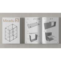 Szeroka Szafka łazienkowa wisząca z lustrem biały mat 78x60x17
