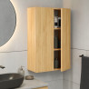 Szafka łazienkowa wisząca, szeroka, dąb craft złoty 78x60x30