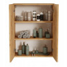 Szafka łazienkowa wisząca, szeroka, dąb craft złoty 78x60x30