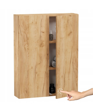 Szafka wiszaca lazienkowa Dab Craft Zloty Plytka i Pojemna na reczniki 20cm