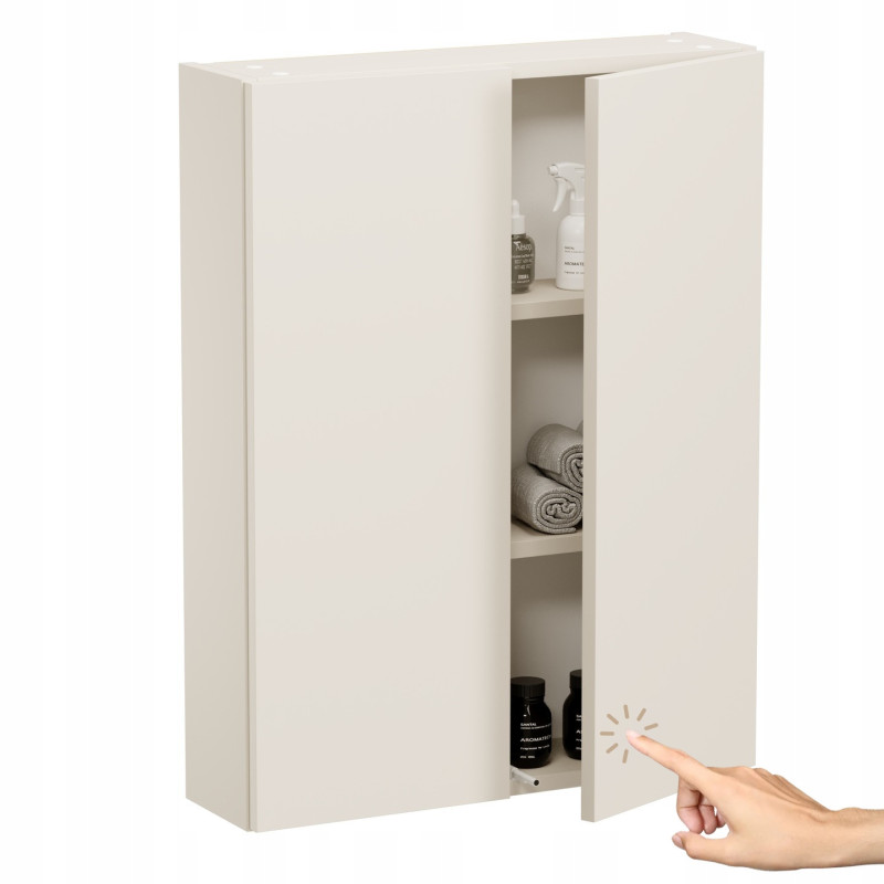 Szafka łazienkowa wisząca kaszmir 78x60x17 na kosmetyki, chemie