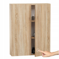Szafka łazienkowa wisząca Dąb Sonoma Jasna do łazienki 78x60x17