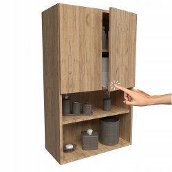 Wysoka szafka lazienkowa wiszaca nad pralke do lazienki dab craft zloty 100 Wysoka szafka lazienkowa wiszaca nad pralke do lazienki dab craft zloty 100