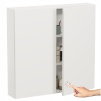 Szafka Łazienkowa Wisząca Biały mat Słupek Łazienkowy 78x80x17