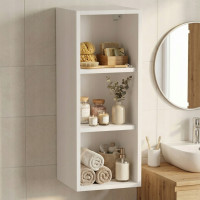 Szafka łazienkowa wisząca biały mat pojemna przestrzeń 78x28x30