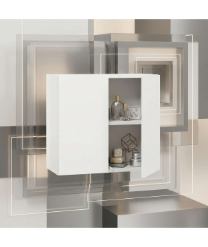 Mała szafka łazienkowa wisząca biała mat szafka łazienkowa elegancka 60cm