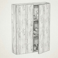 Szafka wisząca łazienkowa, dąb craft złoty pojemna 78x60x17