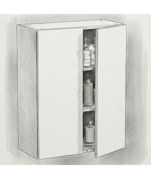 Szafka łazienkowa wisząca Kaszmir Pojemna i Ciepła szafka do łazienki 60cm