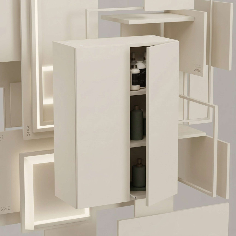 Szafka łazienkowa wisząca Kaszmir Pojemna i Ciepła szafka do łazienki 60cm