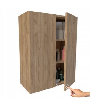 Szafka lazienkowa wiszaca duza i szeroka dab craft zloty do pokoju 60cm