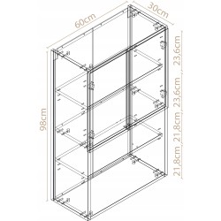 Szafka łazienkowa wisząca pojemna i wytrzymała 60 szafka wisząca nad pralkę Szafka łazienkowa wisząca pojemna i wytrzymała 60 szafka wisząca nad pralkę