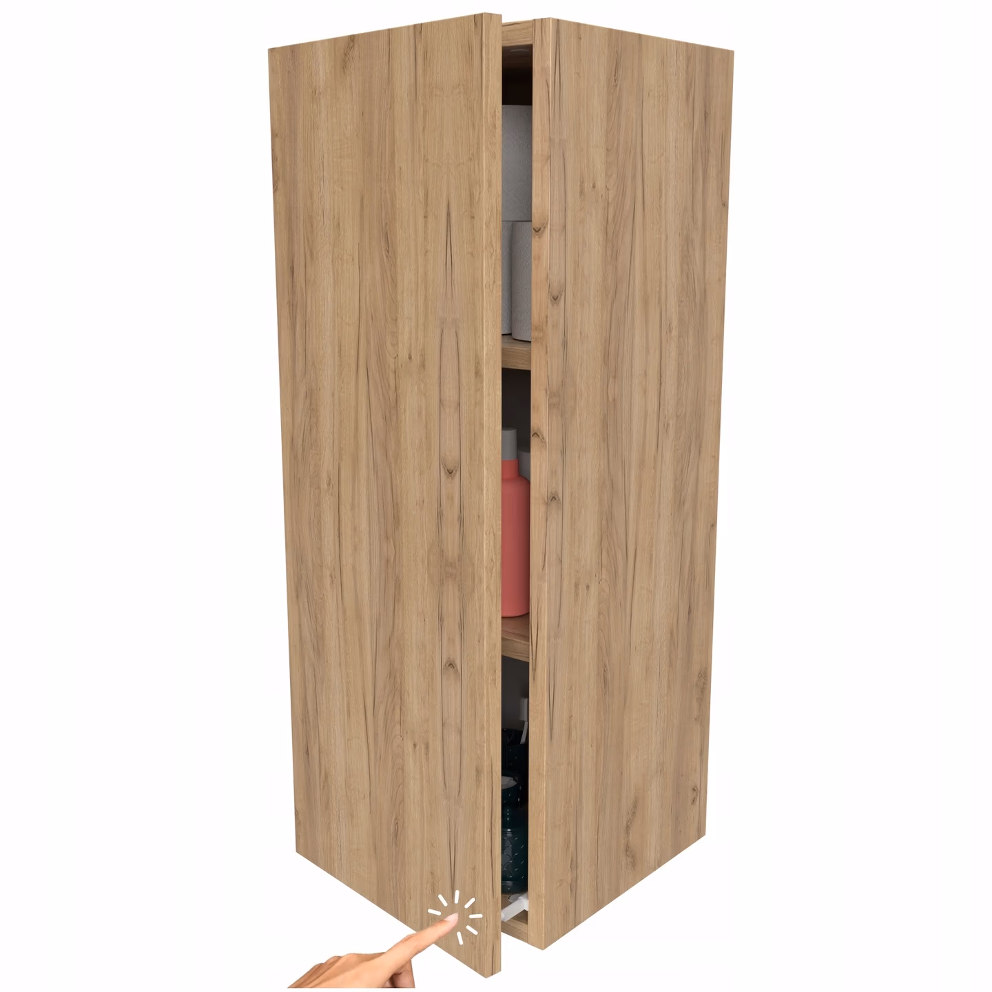 Szafka łazienkowa dąb craft złoty na chemie, ręczniki 78x30x30